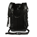 OEM Customized 500D PVC black outdoor sports print canvas backpack
